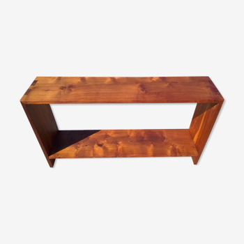 Solid elm console