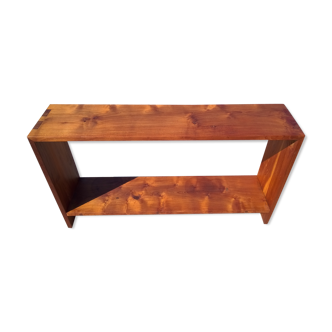 Solid elm console