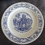 4 advertising plates Yoplait- The 3 musketeers