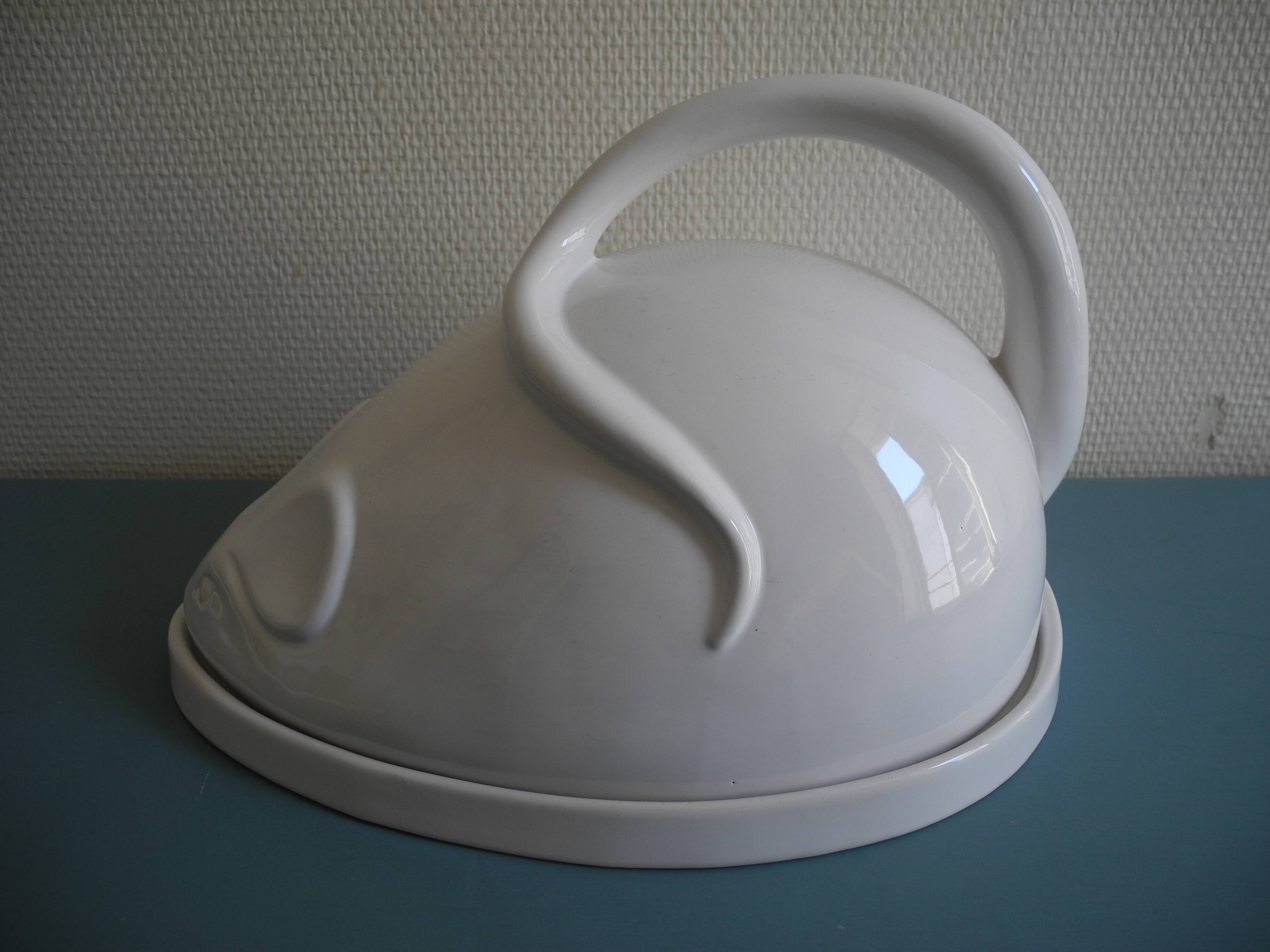 old cheese tray bell mouse vintage table decoration cheese board