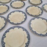 Set of 11 Dessert Plates Ter De Fer Salins Rivoli Model