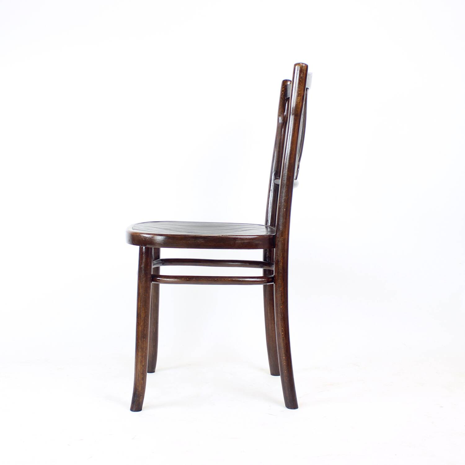 1950s Vintage Bistro Oak Chair, Czechoslovakia