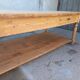 Grande table de communauté en chêne et sapin