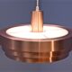 Danish hanging lamp in pink copper, 1970