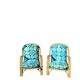 Paire de fauteuils en rotin "Audoux-Minnet" 1960