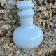 Vintage 1970s opaline glass pendant light