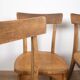 Ensemble de 4 chaises de bistrot luterma, estampillées