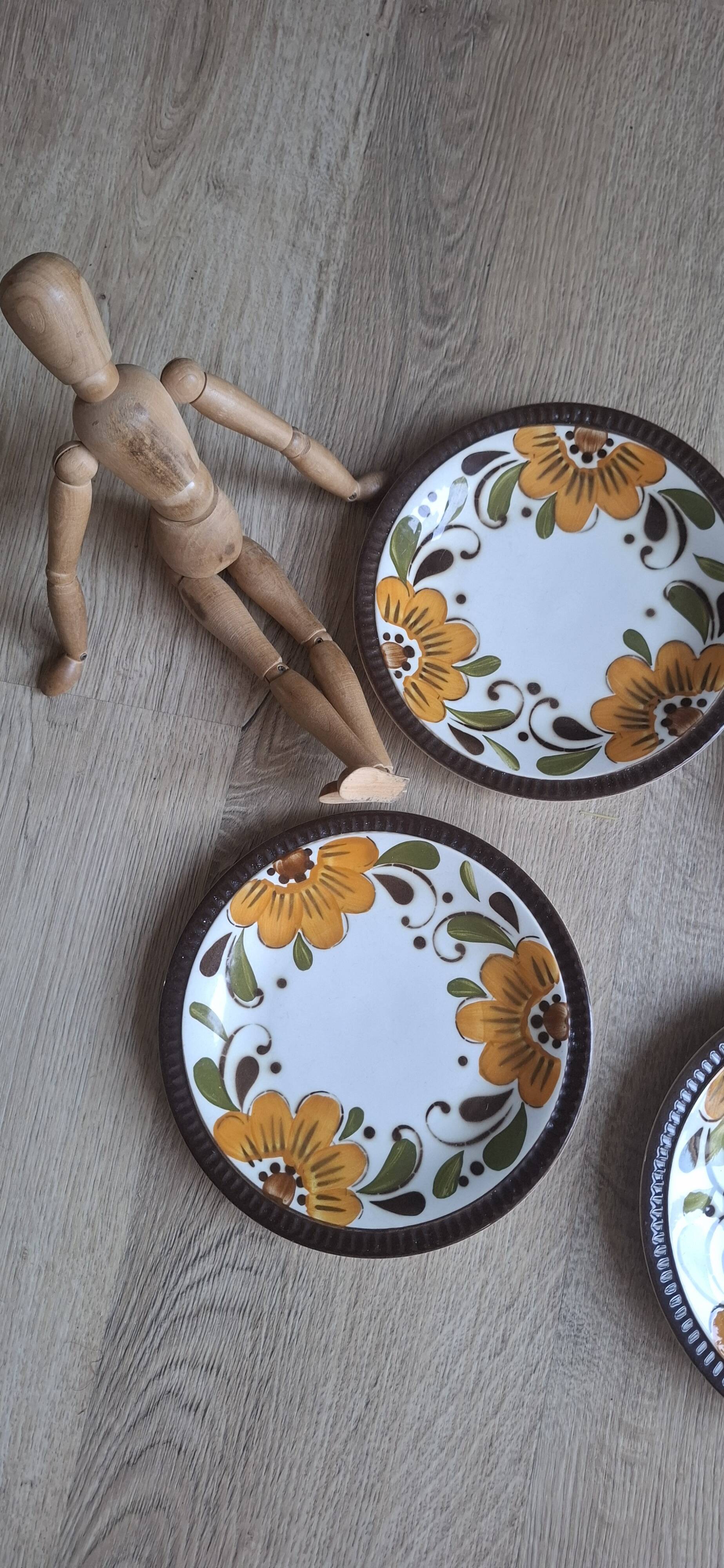Set of 6 Paradisio dessert plates Boch 1966