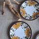 Set of 6 Paradisio dessert plates Boch 1966