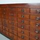 Large Dutch oak apothecary / filing cabinet or sideboard, 1930s