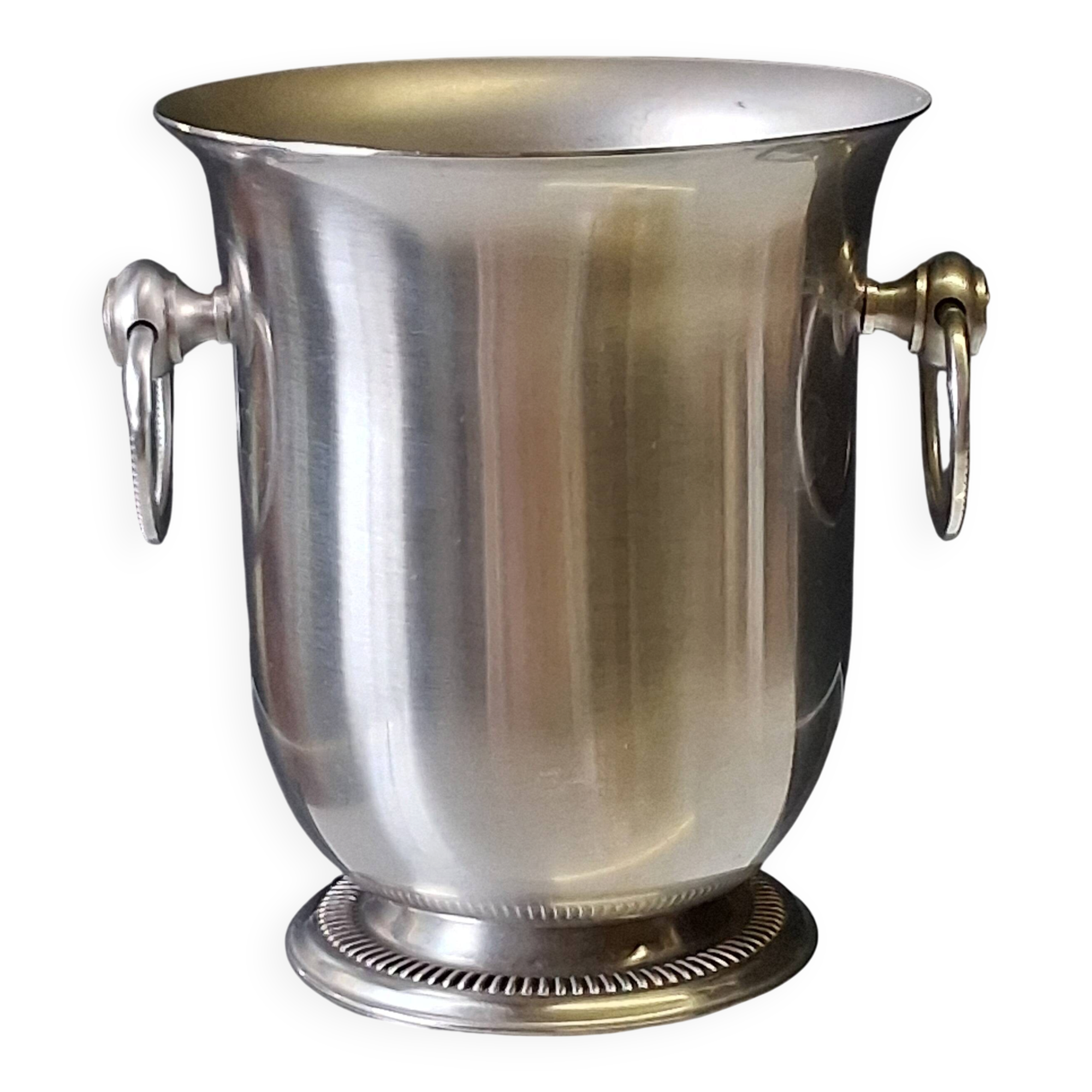 Very nice small champagne/ice bucket in 18/10 stainless steel from Jean Couzo.