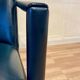"Leolux" designer leather and metal armchair.