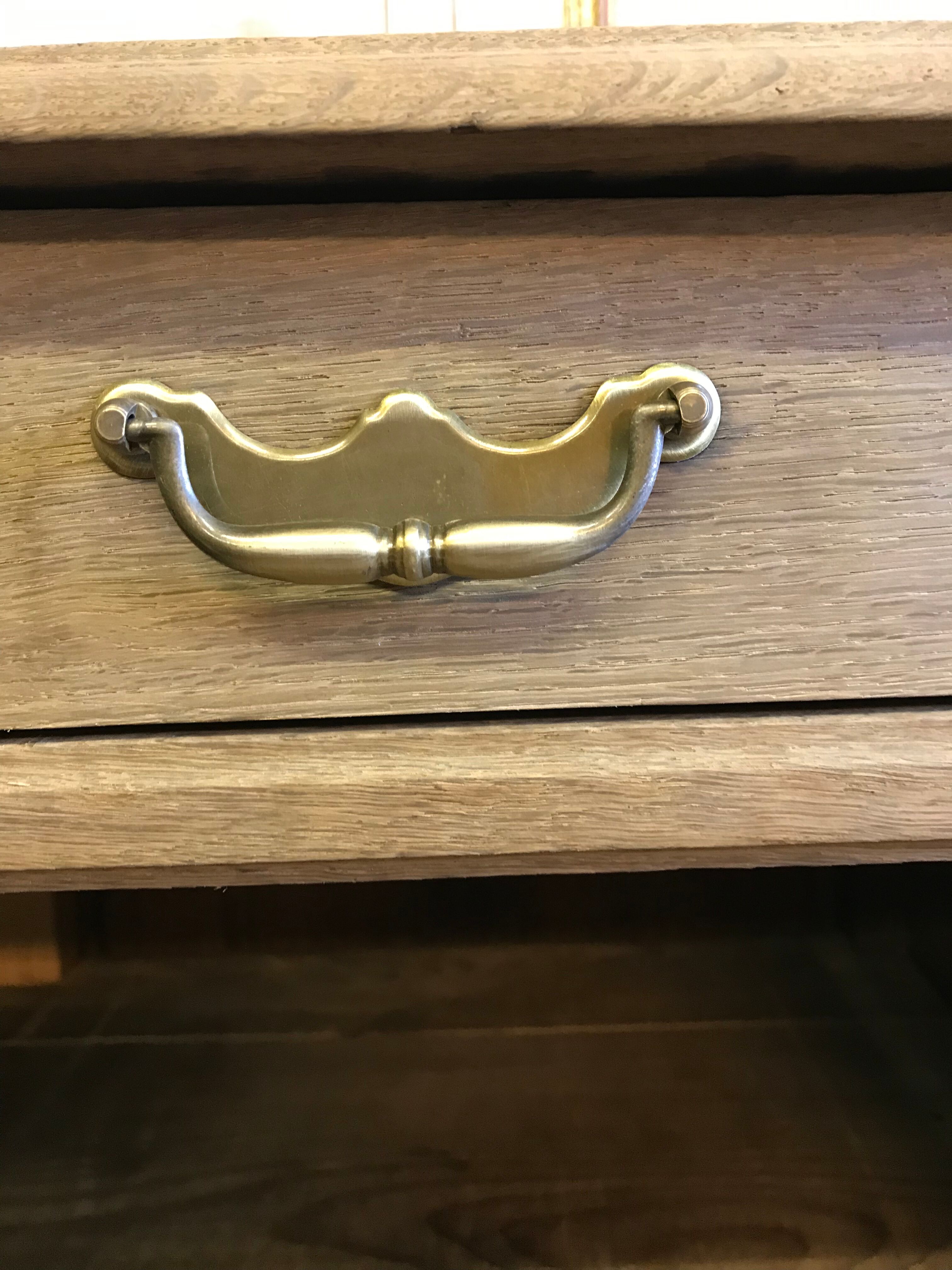 Parisian buffet made of raw wood