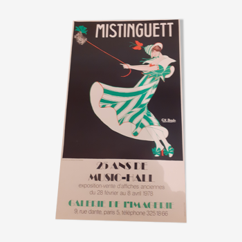 Affiche Mistinguett, 25 ans du music hall