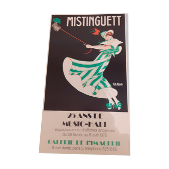 Mistinguett poster, 25 years of the music hall