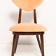 Vintage orange cotton velvet chair, Europe, 1960s