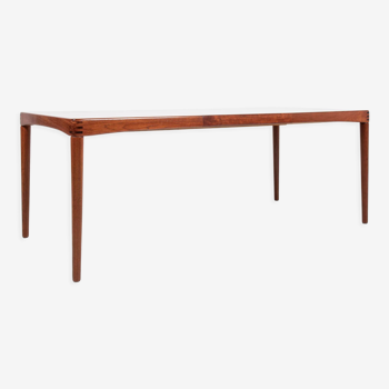 Midcentury Danish dining table in teak by HW Klein for Bramin - 3 stripes on the corners