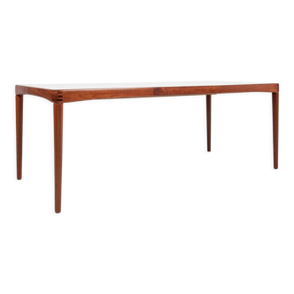 Midcentury Danish dining table in teak by HW Klein for Bramin - 3 stripes on the corners
