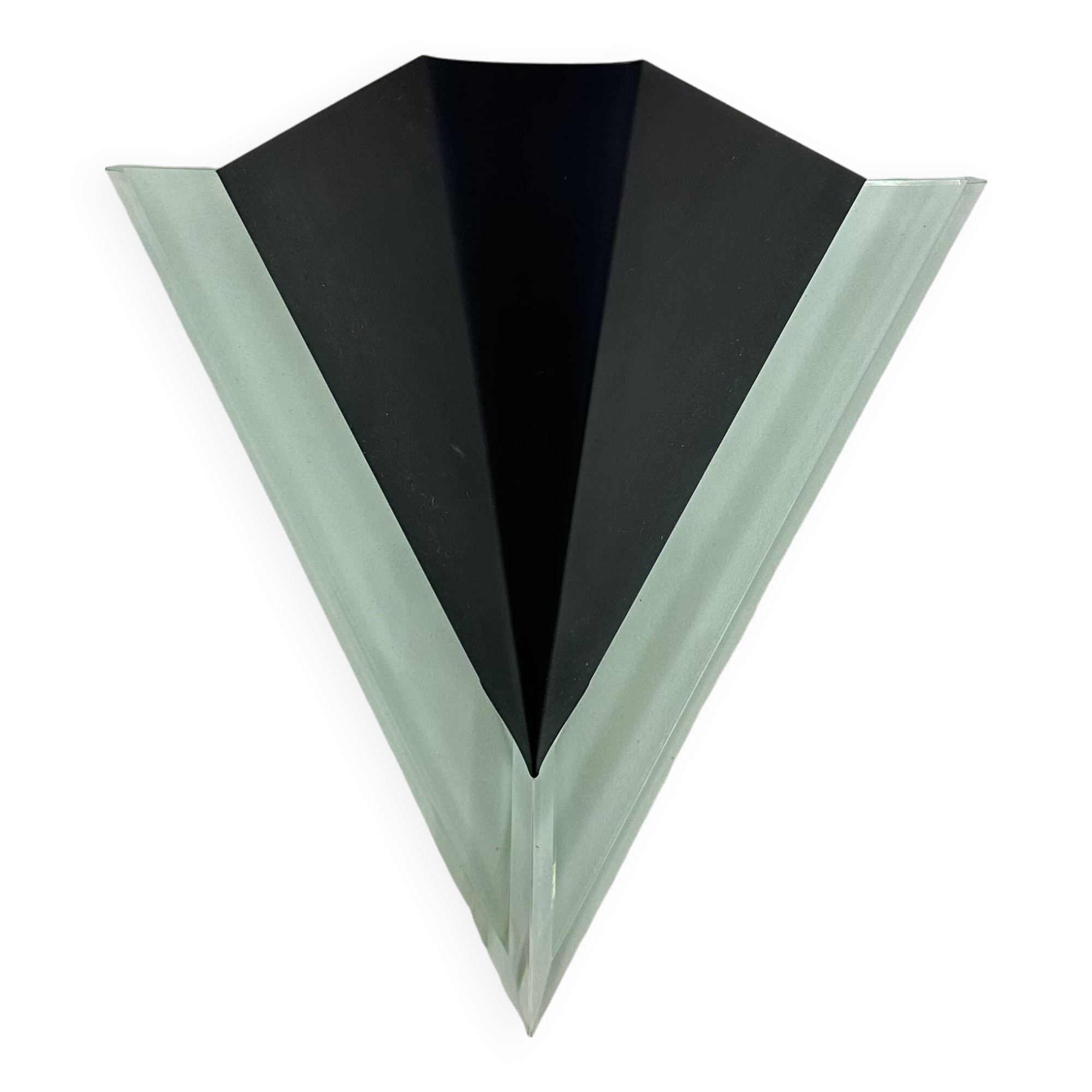 Massive Belgium post modern wall lamp , 1980s