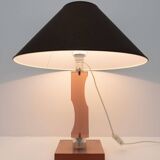 Mid-century Moden Italian Plexiglass and Silver Table Lamp, 1970s