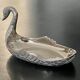 1 jewelry cup or empty metal swan shaped pocket