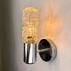 Pair of Targetti Sankey sconces, Murano faceted glass, Italy, 1970