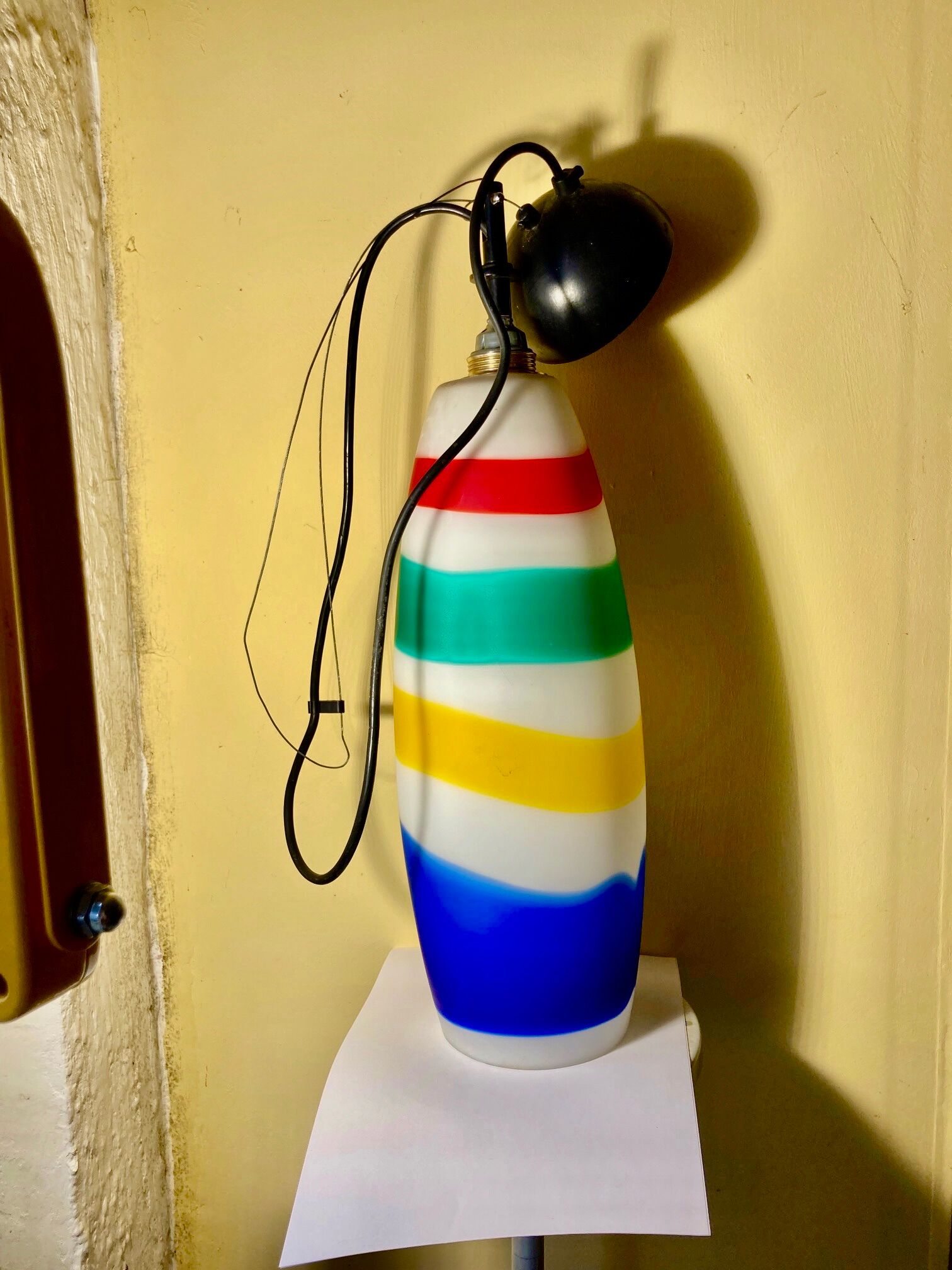 Sigaro suspension lamp by Massimo Vignelli for Venini, Italy, 1950s