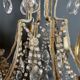 Lustre italien à perles et cristaux