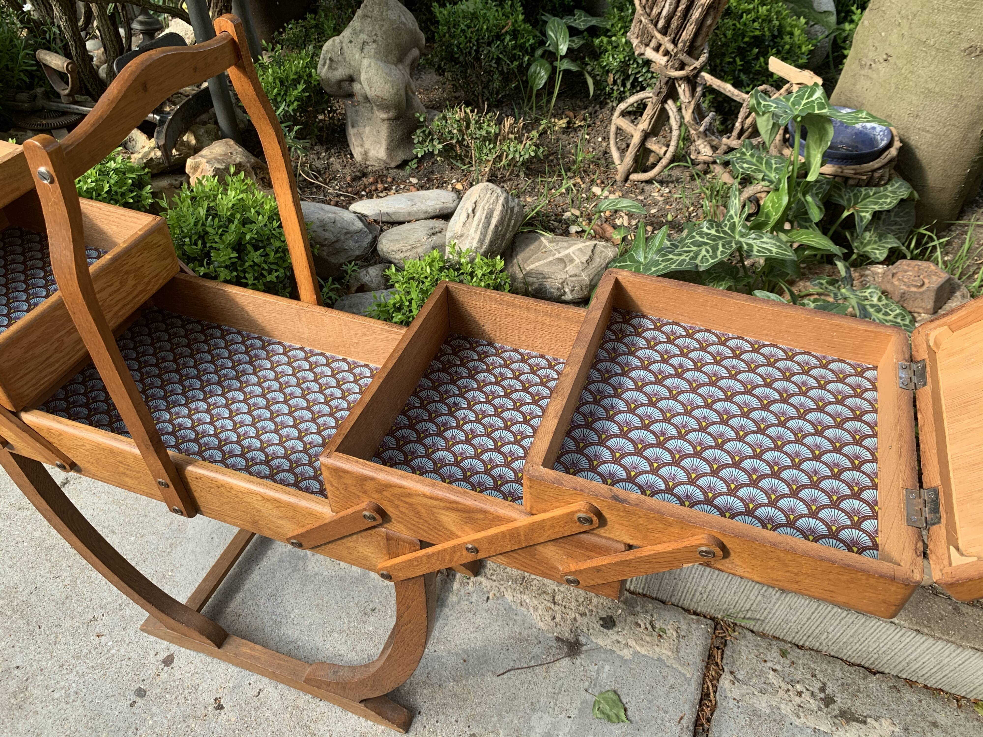 Art Deco sewing basket