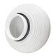 White glass spiral wall lamp by Polam Vikasy, Poland in the 1970s.
