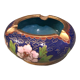 Old ashtray in cloisonné enamel japanese floral decoration