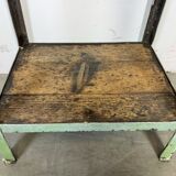 Green Industrial Iron Table, 1950s
