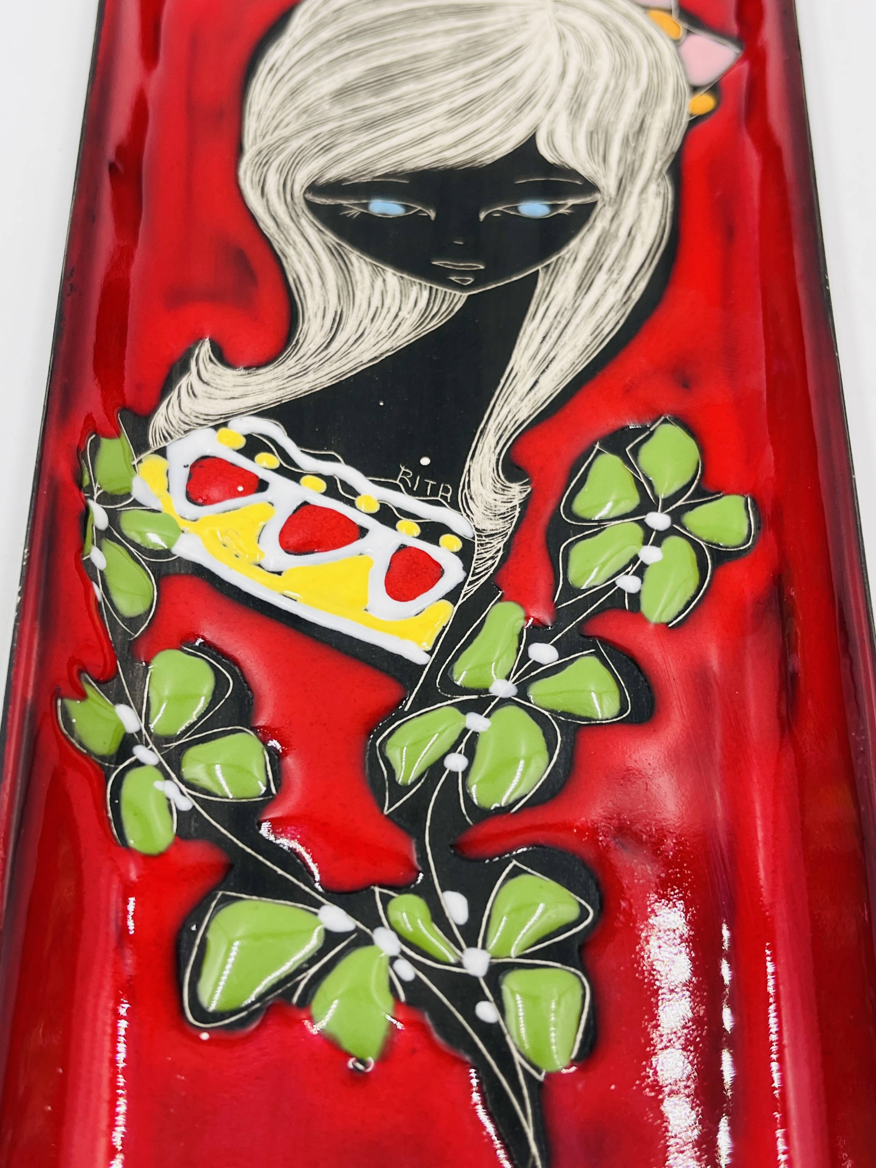 San Marino catchall tray signed Rita