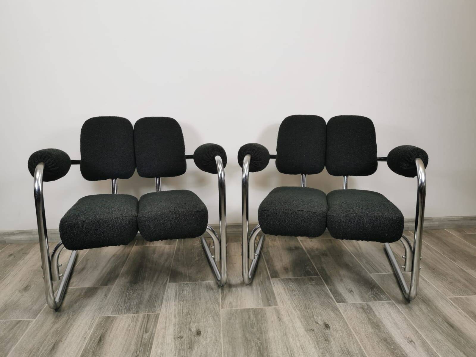 Mid-century restored armchairs