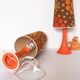 Pair of lamps with pop lampshade from the 70s