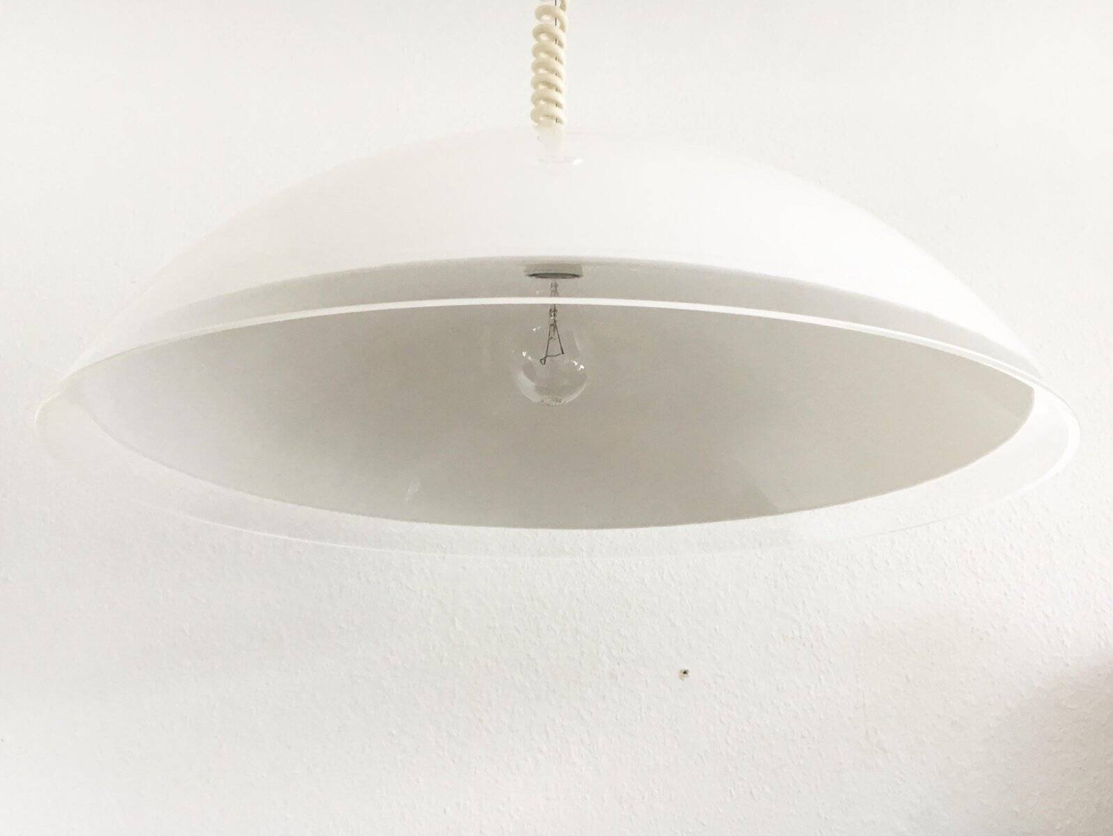 Suspended lamp model Bella di Notte vintage Italian by Franco Bresciani for Guzzini, 1970s.