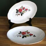 2 dishes from Moulin des Loups, "Carmen" model, in very good condition