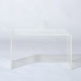 Lucite acrylic side table, 1980
