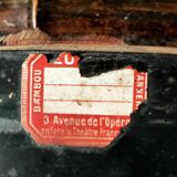 Antique bamboo and lacquer wall shelf