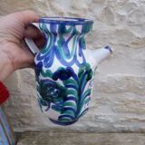 Vintage blue ceramic jug