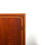 Mid century danish teak and birch wood cabinet