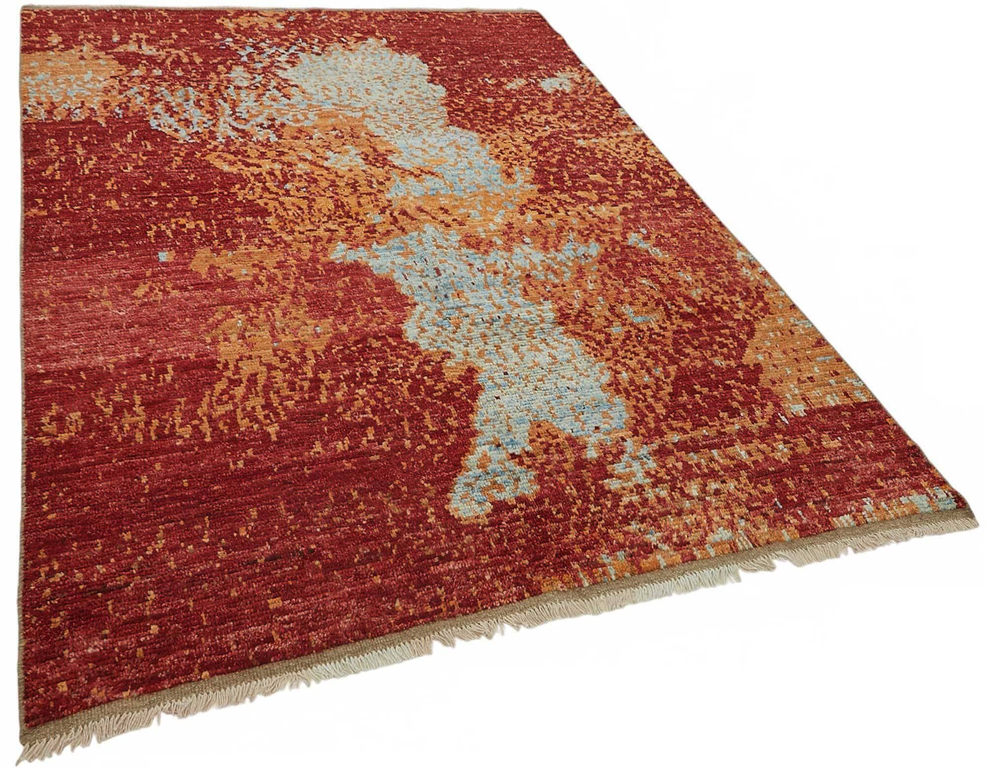Handmade Tribal Decorative 168 cm x 236 cm Red Wool Carpet