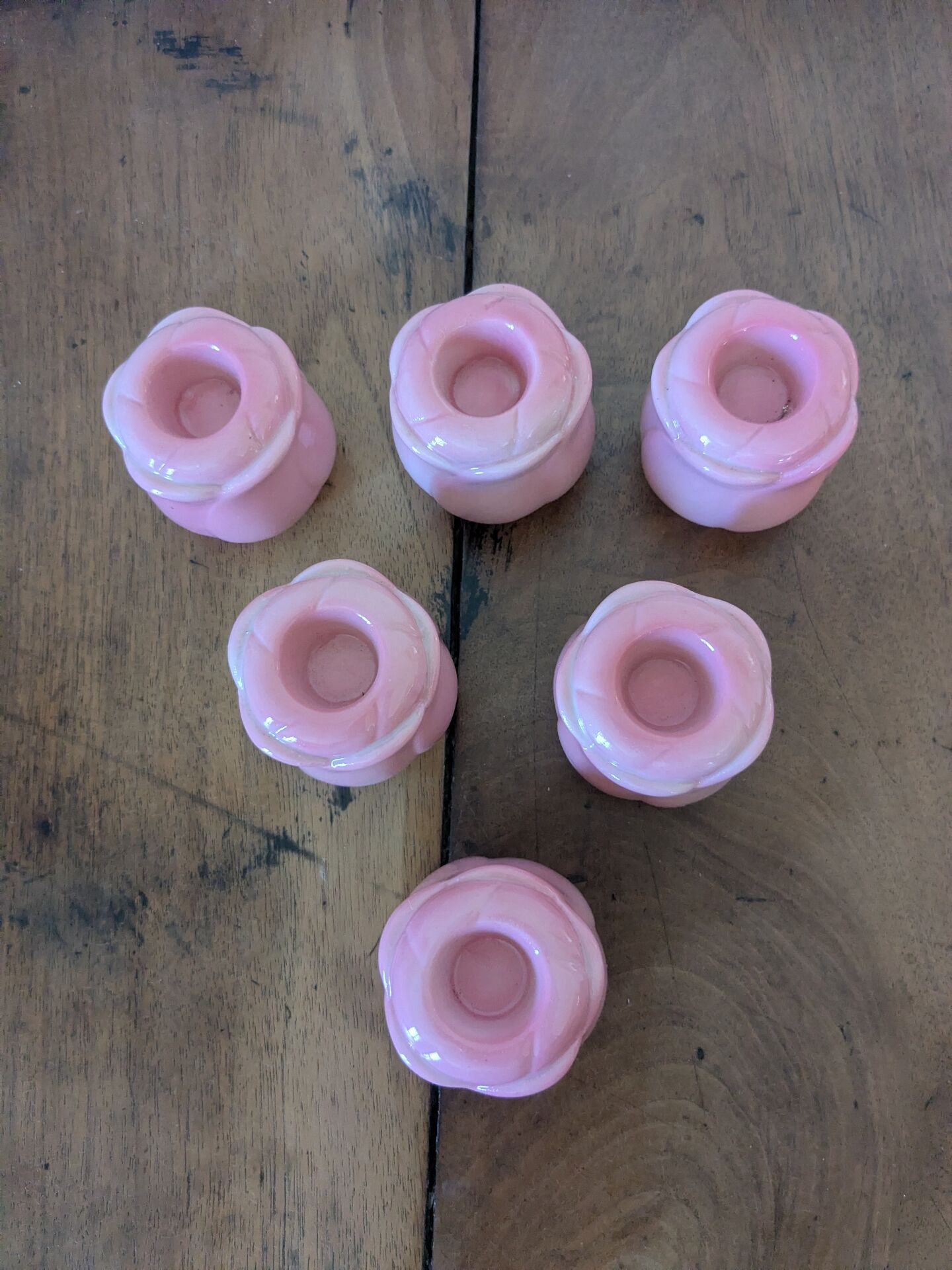 Bougeoirs boutons de roses