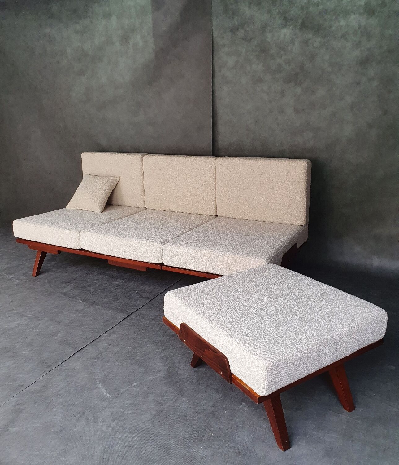 Jiràk sofa bed by TATRA to Renovate, Czech Vintage 1960s