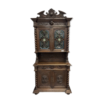 Henri II stained glass buffet