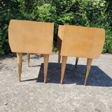 2 tables de chevet vintage