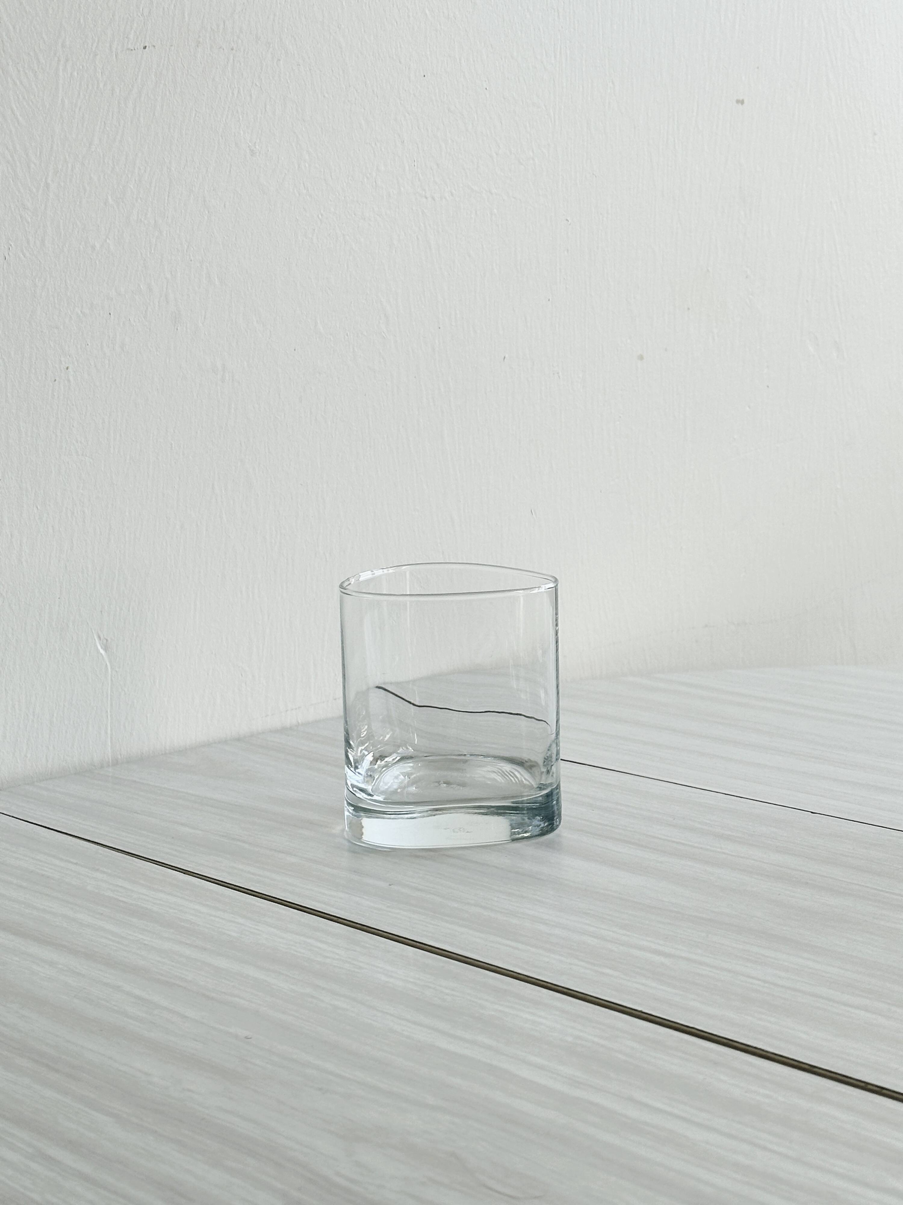 5 whiskey glasses - water.