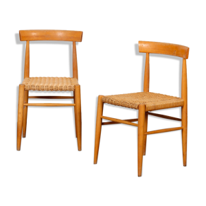Paire de chaises vintage - 1960 bois