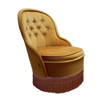 Fauteuil crapaud velours