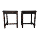 Pair of old Jacobean style sofa ends
